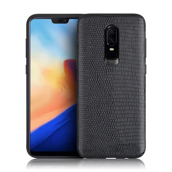 

Business high-end leather cowhide lizard all-inclusive soft shell For Oneplus 6 5 5T case phone case all-inclusive soft shell