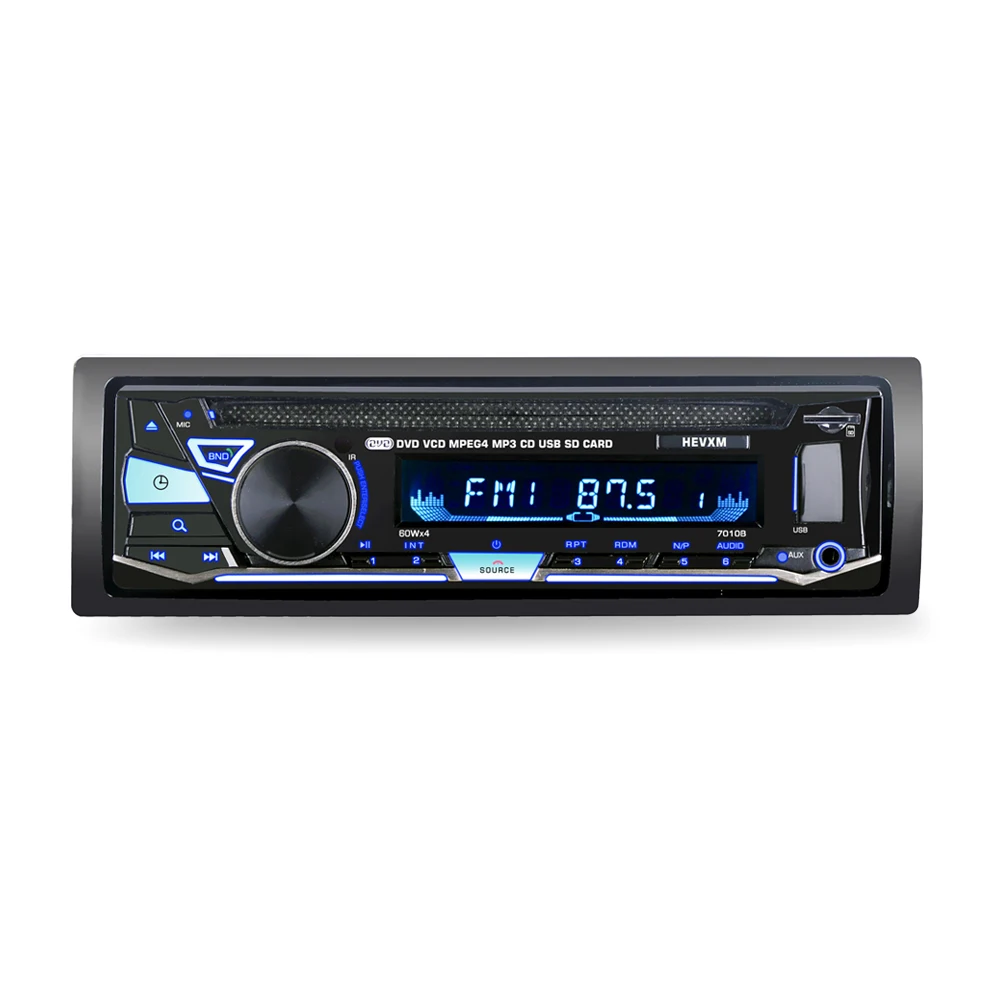 

7010B 1din 12V Car DVD Player Car Audio CD Multi function vehicle DVD player DVD VCD CD Player with Remote Control MP3 play