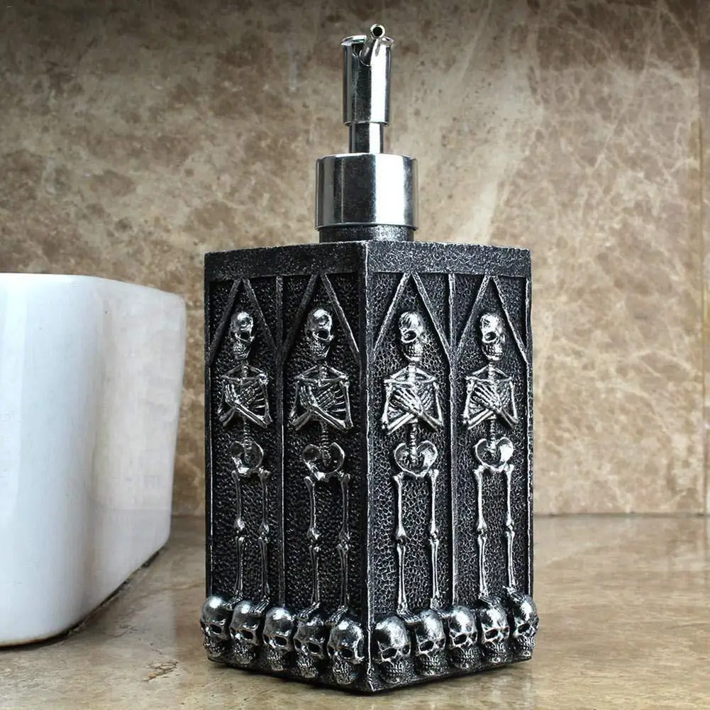 

Retro Refillable Lotion Liquid Soap Pump Bottles Resin Bottle Square Bottles For Bathroom Hand Soap Large Capacity 460ML