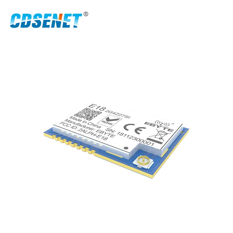 Zigbee сетчатая сеть CC2530 27dBm PA CC2592 E18-2G4Z27SI SMD IPEX Разъем IO порт 500 МВт дальний передатчик приемник