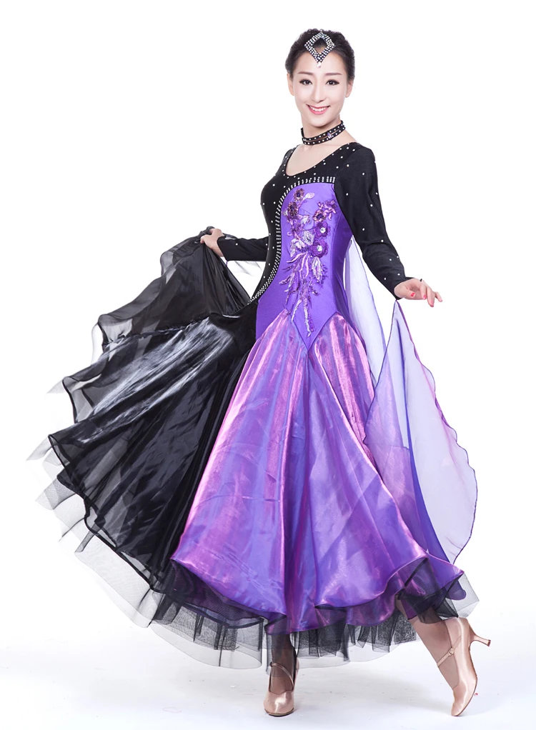 Современный танец кулон платье украшение для манжет танцы Вальс Танго двух частей вместе ткань