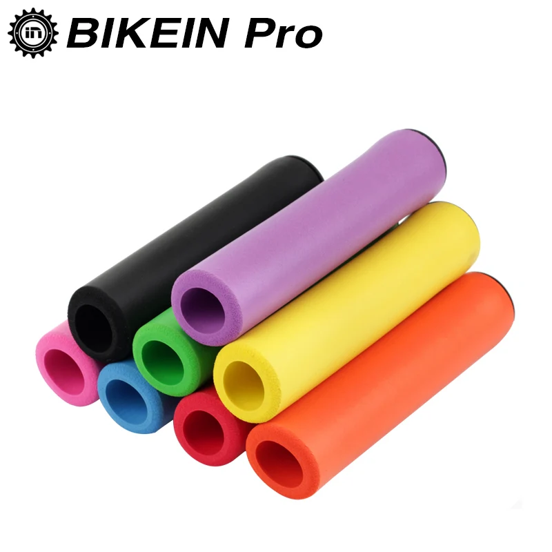 Bikein Ультралайт высокой плотности силиконовая губка для горного велосипеда рукоятки для руля противоскользящие велосипедные MTB мягкие ручки части велосипеда 25 г