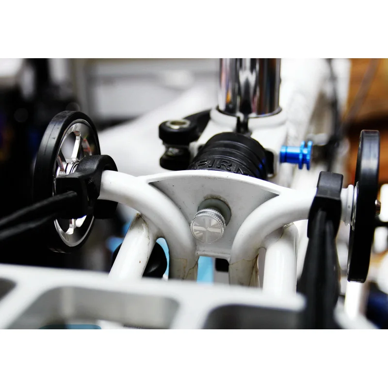 Ultralight M6 Bicycle Rear Shocks Nuts for Brompton Folding Bike Flag Nut 5 Colors Bike Seatpost Nuts with 2mm Washer 2.0gfor mountain bike screws