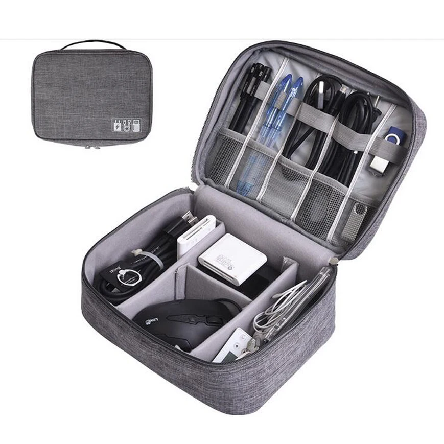 Asunflower Travel USB Cable Organizer Electronics Accessories Travel Cable Charger Storage Bag Portable Digital USB Gadget Organ