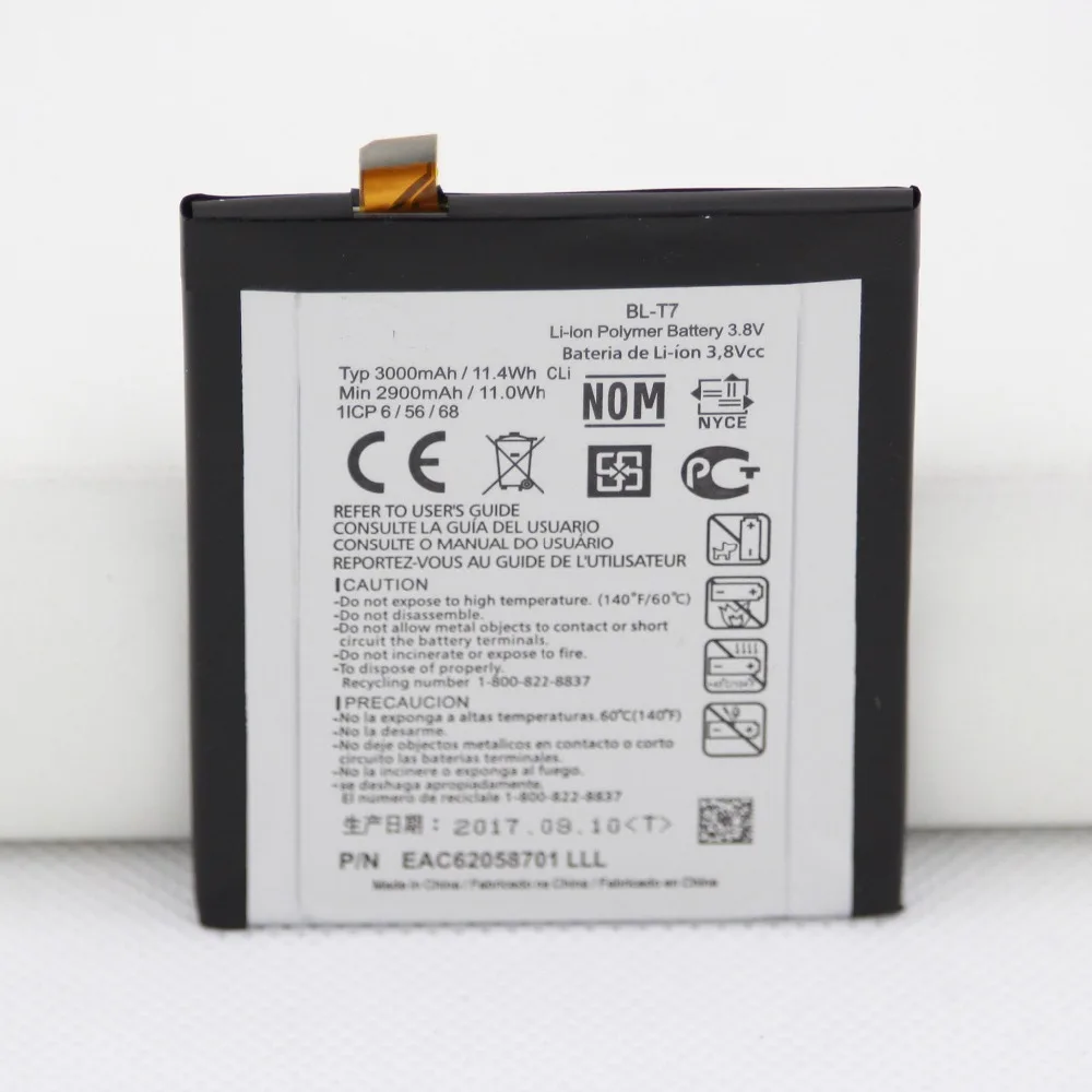 ISUNOO BL T7 Батарея для LG G2 LS980 VS980 D800 D801 D802 BLT7 3000 мАч Внутренний Замена
