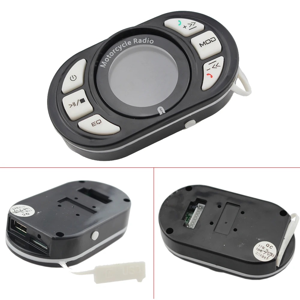 Аудио динамики с Bluetooth для мотоциклов fm радио MP3 музыкальный плеер скутер Чоппер