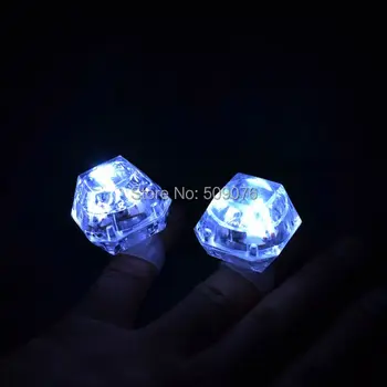 

24pcs/lot white led finger light ring Beautiful Ring Toys Glowing Diamond Rings Decoration Favors Party Decorations