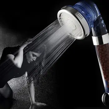 

Negative Ion SPA Filtered 3 Modes Adjustable Shower Head with Shower Hose Three Shower Mode Negative Lon SPA Shower Head