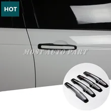 Наружная дверная ручка автомобиля накладка 8 шт для Land Rover Range Rover Sport- черный/серебристый