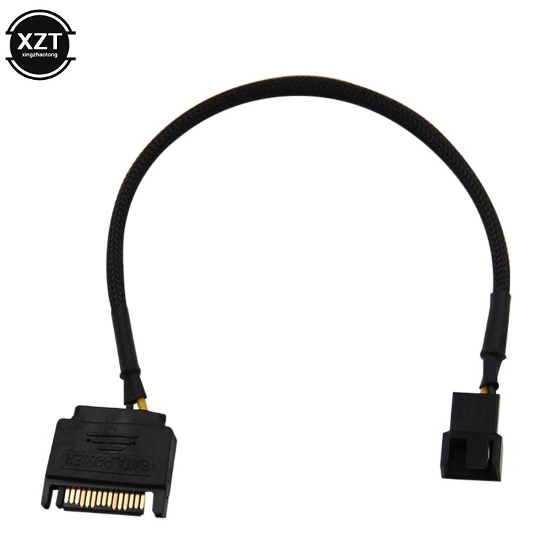 Рукав SATA 15Pin до 3Pin 4Pin охлаждающий вентилятор адаптер питания удлинитель провод
