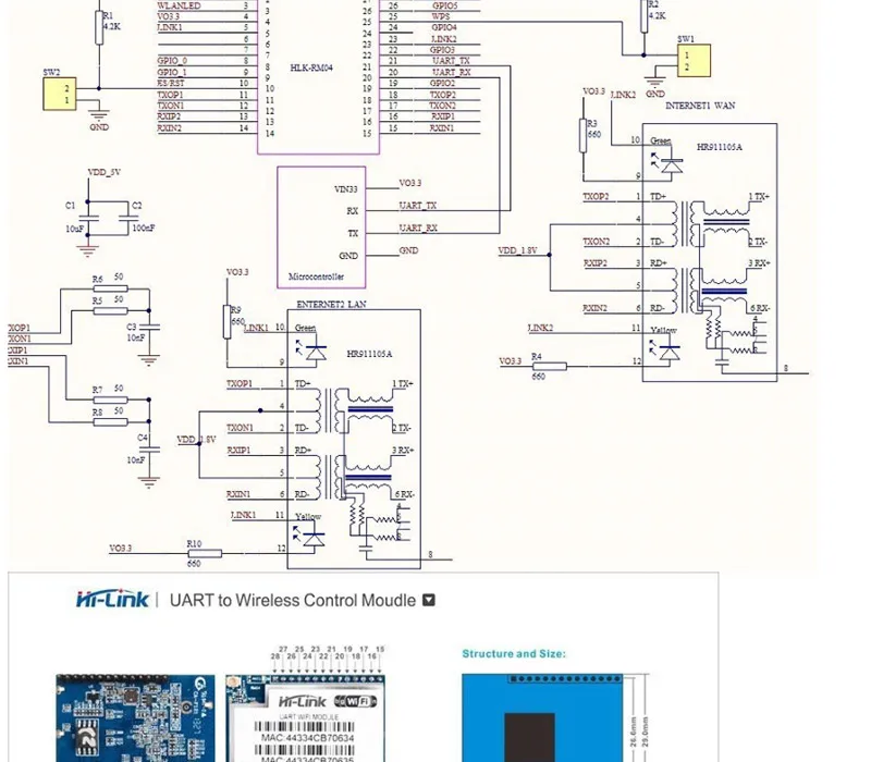 Адаптер rs232 для вкт-7. Uart ethernet. Usr-tcp232-t2. Lan rs485. Usr-tcp232-t2.