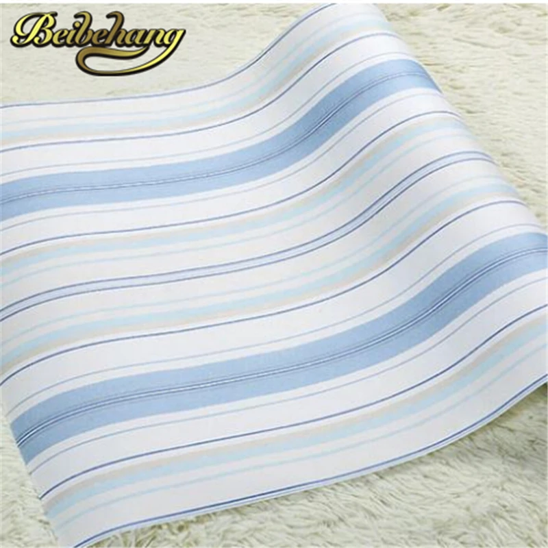 beibehang home decor papel de parede 3d wallpaper roll blue pink wall paper kids wallpaper stripe wall paper child living room грипсы велосипедные vinca sport резиновые детские длина 102мм синий h g 96 blue child