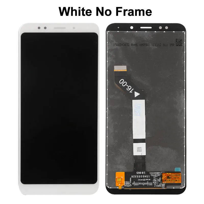 Для Xiaomi Redmi 5 Plus ЖК-дисплей+ сенсорный экран с рамкой дигитайзер запасная сборка для Redmi 5 Plus lcd 5,99 дюймов+ Инструменты - Цвет: White No Frame