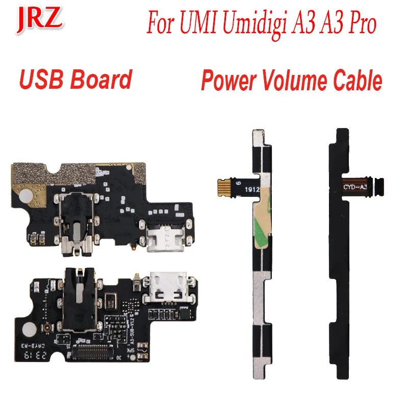 

For UMI Umidigi A3 A3 Pro Connector Board USB Charging Port and Side Button Power Volume Flex Cable FPC Phone Repair Accessories