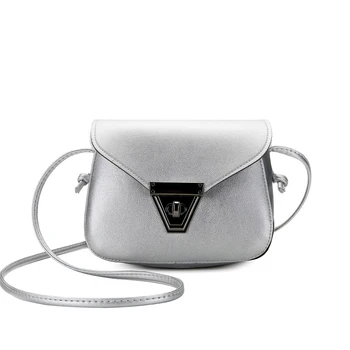 

Fashion Mini Shoulder Bags Girls Cute PU Leather Female Crossbody Bag Metal Lock Solid Color Woman Leather Bags