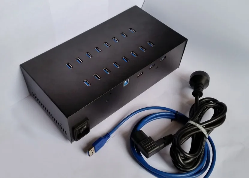 DIPO 4/7/10/ 19 Port USB 3.0 HUB 5V 40A Power
