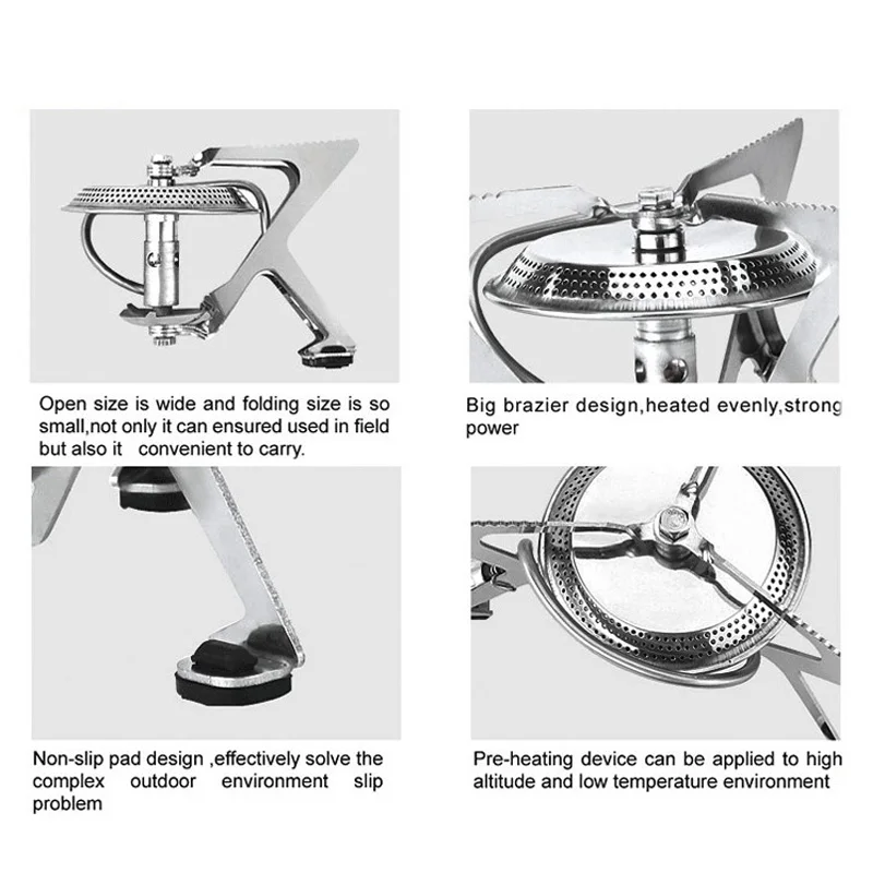 BRS Складная Походная плита Сверхлегкая Портативная Складная уличная газовая плита альпинизмом для приготовления пищи газовая плита