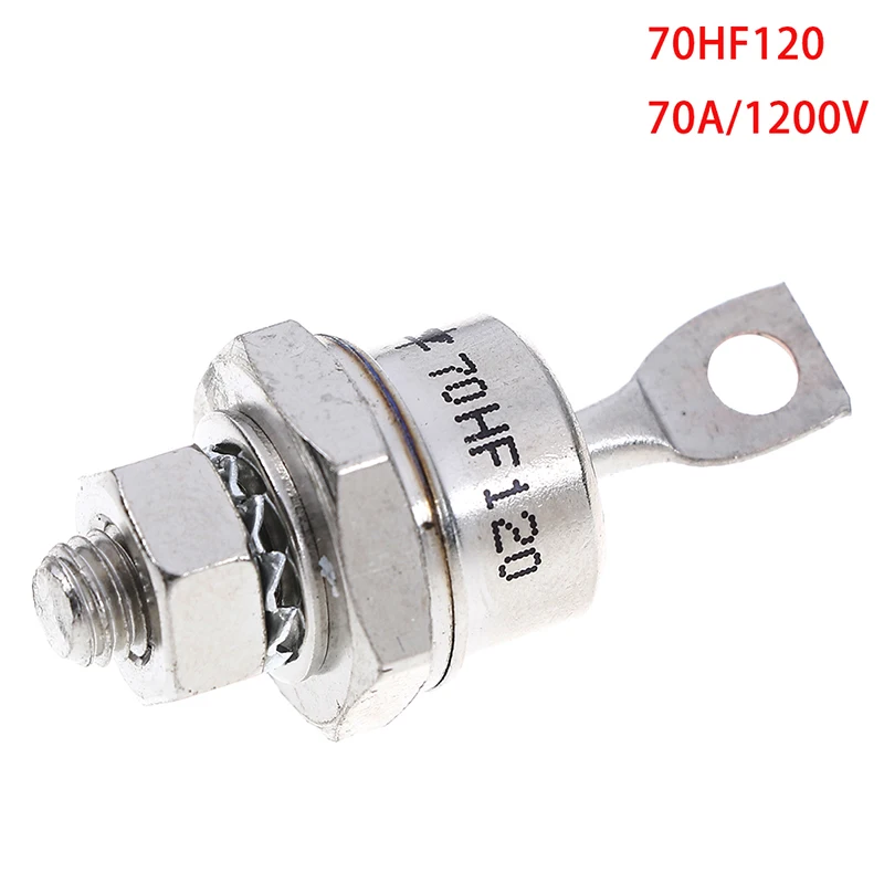 1 шт. 70HF120/70HFR120 70A 1200 в высокой мощности выпрямитель металла шпильки Тип выпрямительные диоды аксессуары - Цвет: Золотой