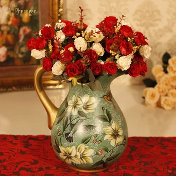 

Vitoria ROSE FLOWER FLOWER SILK bridal wedding decoration style simulation Home Furnishing without bottle F322