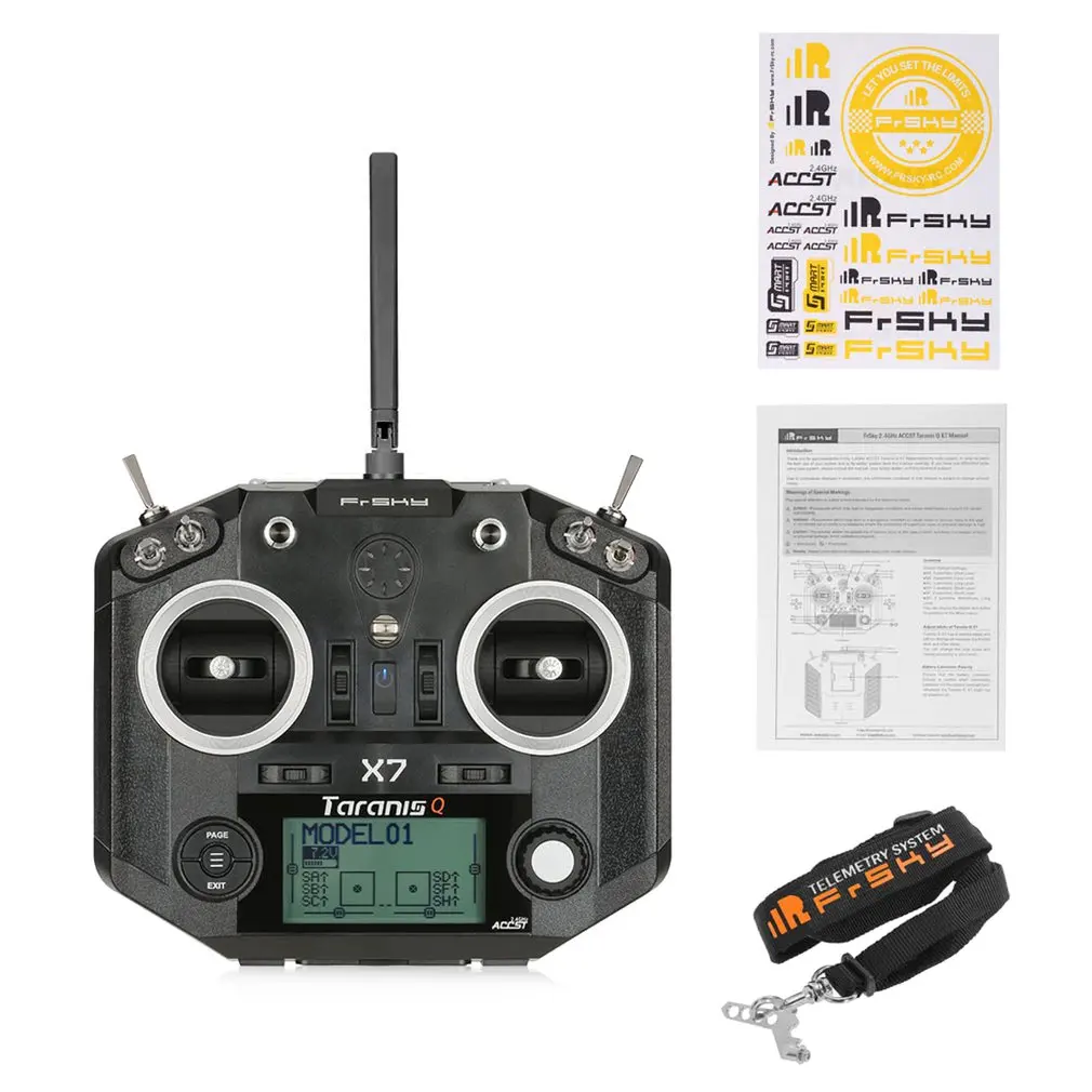 

FrSky ACCST Taranis Q X7 QX7 2.4GHz 16CH LCD Screen Smart Port Transmitter Radio Control Without Receiver For RC Multicopter