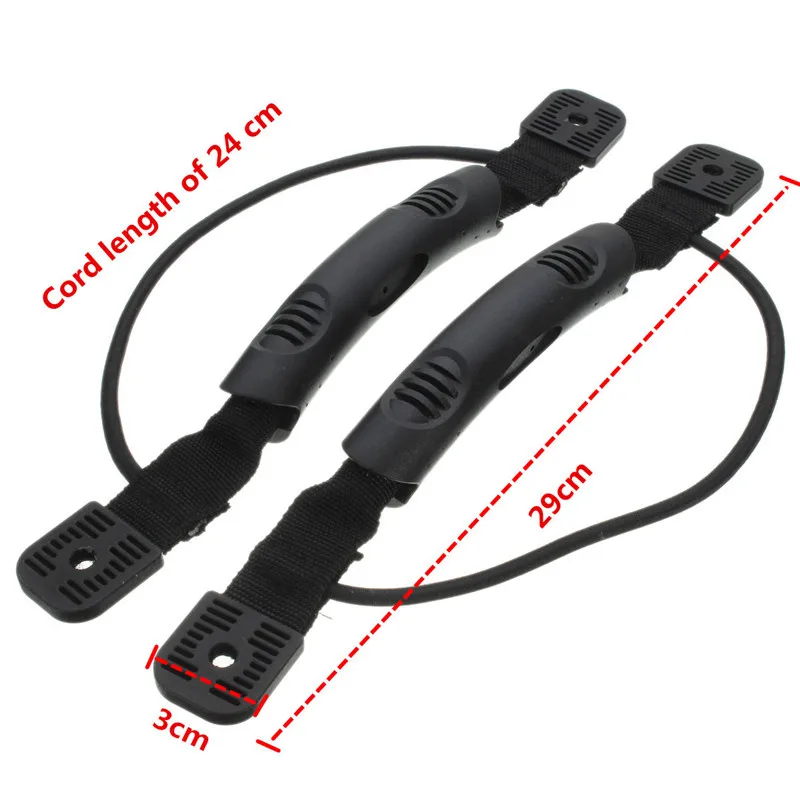 1 Pair Kayak Canoe Boat Side Mount Carry Handle with Bungee For Outdoor Sport Accessories