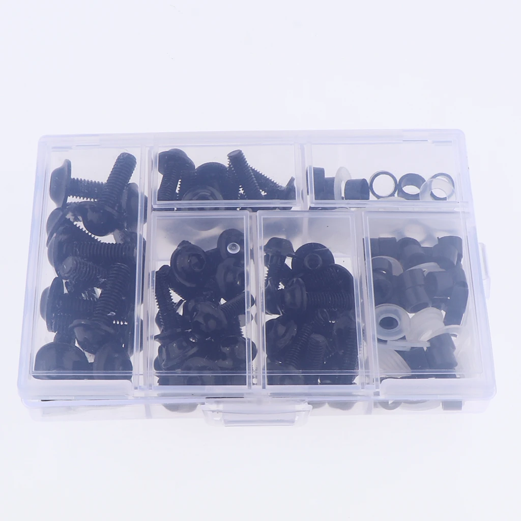 158Pcs Fairing Body Bolts Kit Fastener Clips Screws Nuts for Motorcycle Sportbike carenado trousse a bolt 