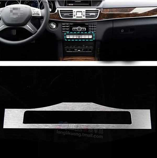 

Aluminum Car Center Console Button Cover Trim Sticker For Mercedes Benz W212 E-Class E180 E200 E260 E300 AMG 2008-2015 Accessory