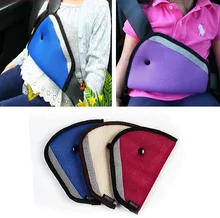 red blue beige cotton mix Polyester Triangle Car Safety Belt covers Adjustment baby Shoulder car safety seat cover Protector