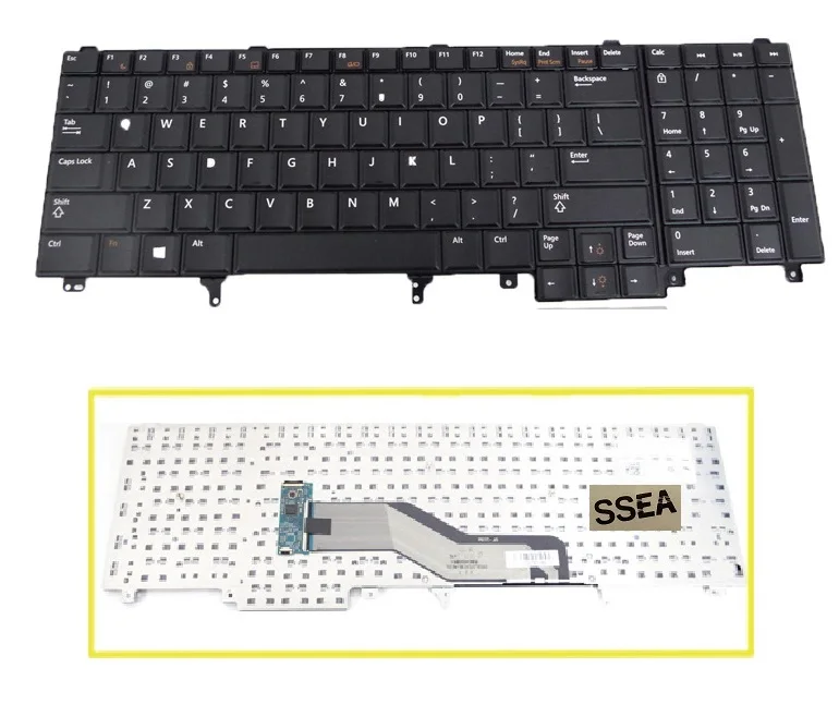 SSEA новая клавиатура для DELL Latitude E6520 E6530 E6540 E5520 M4600 M6600 E5530 черная ноутбука|keyboard for
