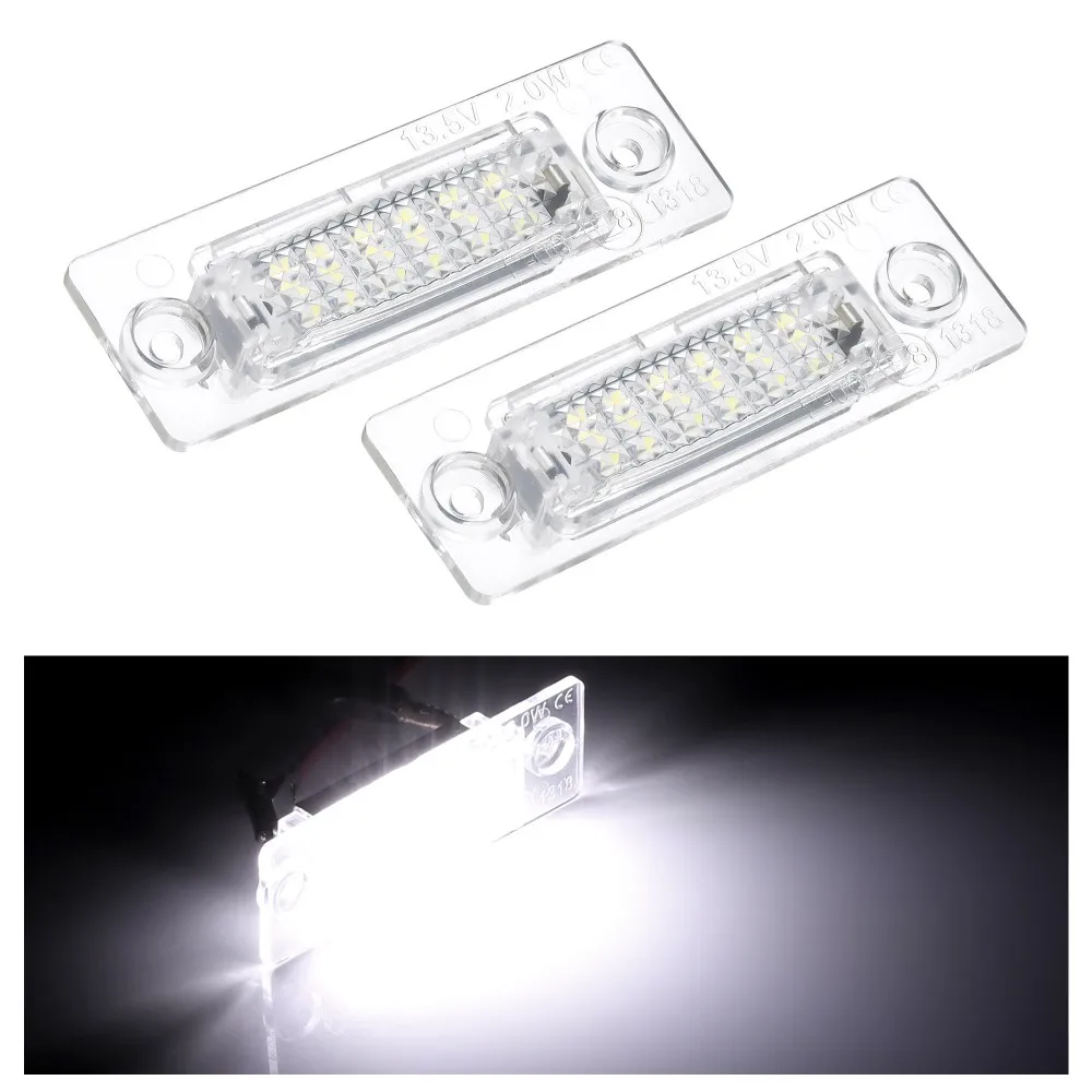 Canubus 18SMD светодиодные номерные знаки для Jetta Golf MK5 Passat B5.5 B6 5D Caddy MK3 Touran MK1 Skoda Superb 1 3U B5