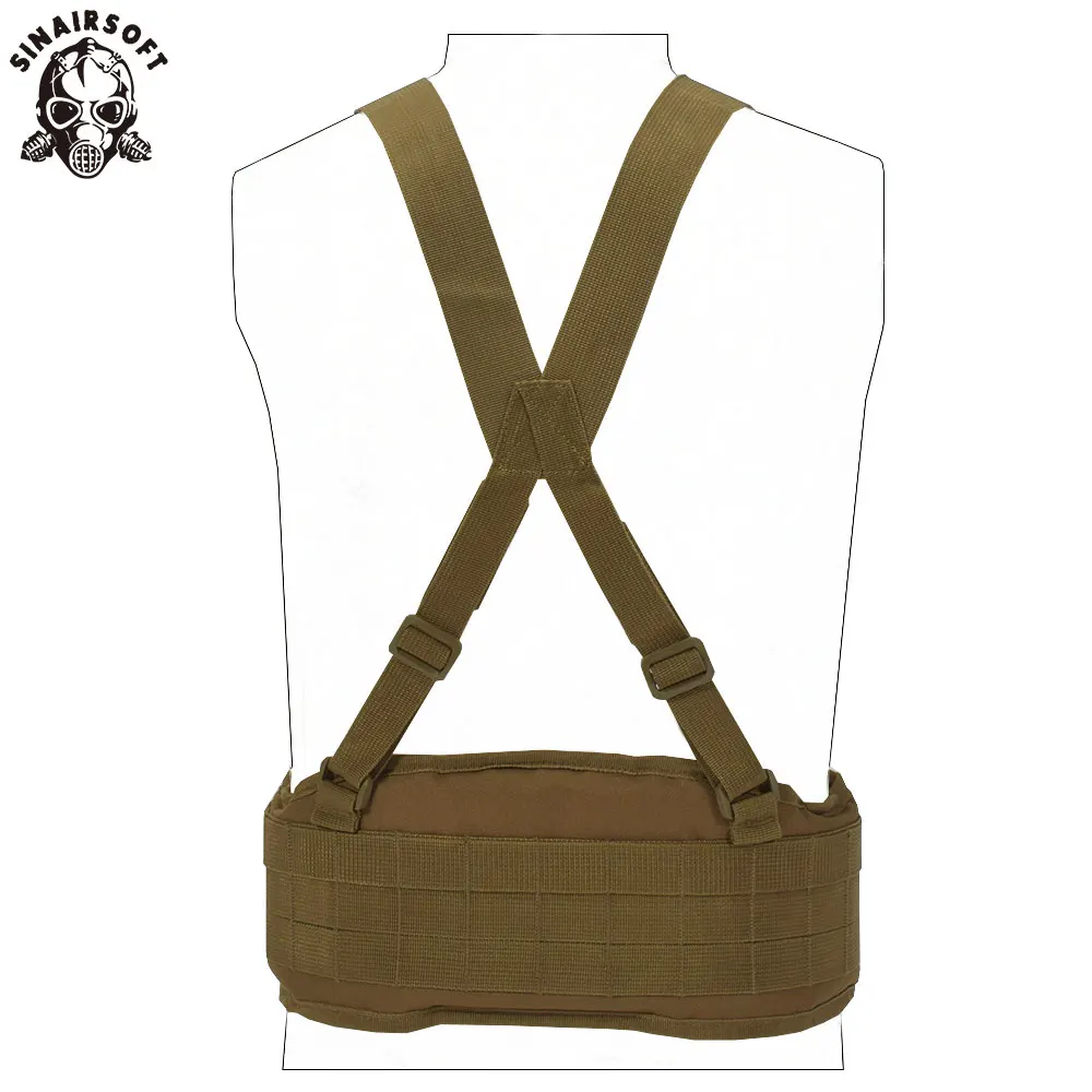Billig Taktische Weste Molle Gürtel Männer der Armee Spezielle 1000D Nylon Military Bequem Kampf Gürtel EAS H geformt Einstellbare Weichen gepolsterte
