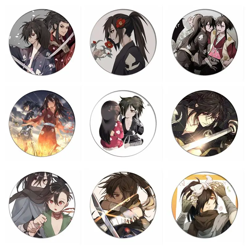 

2019 Anime Dororo Cosplay Badge Hyakkimaru Brooch Pins Collection Button Icon Clothes Breastpin Badges for Backpacks