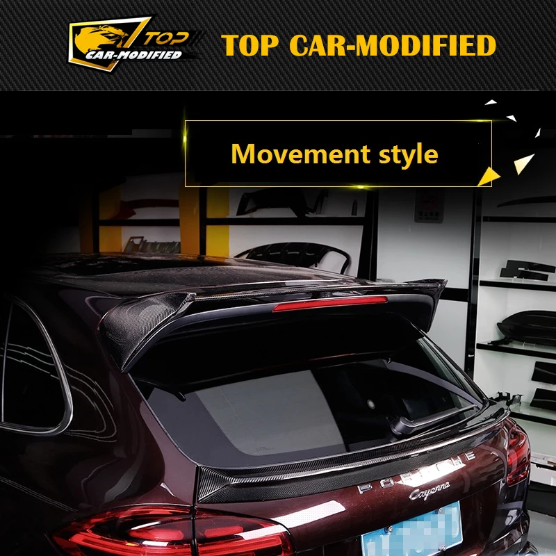

Top car-modifited Automotive Racing Carbon Fiber Car Trunk Spoiler for Porsche macan