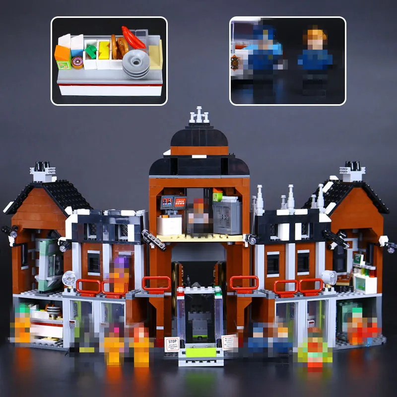 

New 07055 Genuine Batman Movie Series THe Arkham`s Lunatic Asylum Set Building Blocks Bricks Toys 70912 Educational Toy