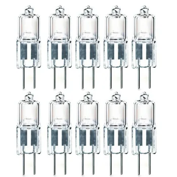 

10 Pcs 20W 12V 20 Watt G4 Base Halogen JC Type Bulbs Light Bulb Set Kit New Under $2