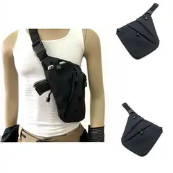 Многофункциональный Нейлон скрытые пистолет тактический охотничий пистолет сумка кобура Для мужчин левой правое плечо мешок Anti-theft сумка