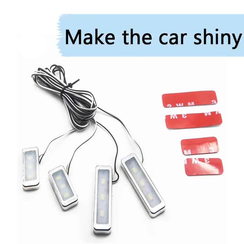 Авто внутри двери Чаша ArmrestLight атмосферная лампа для Audi a3 a4 b6 b8 b7 b5 a6 Volkswagen VW Polo Golf