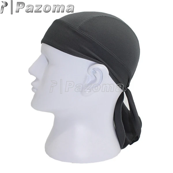 Верхняя езда быстросохнущая велосипедная шапка пиратский шарф головной убор повязка на голову пиратская шапка - Цвет: GY