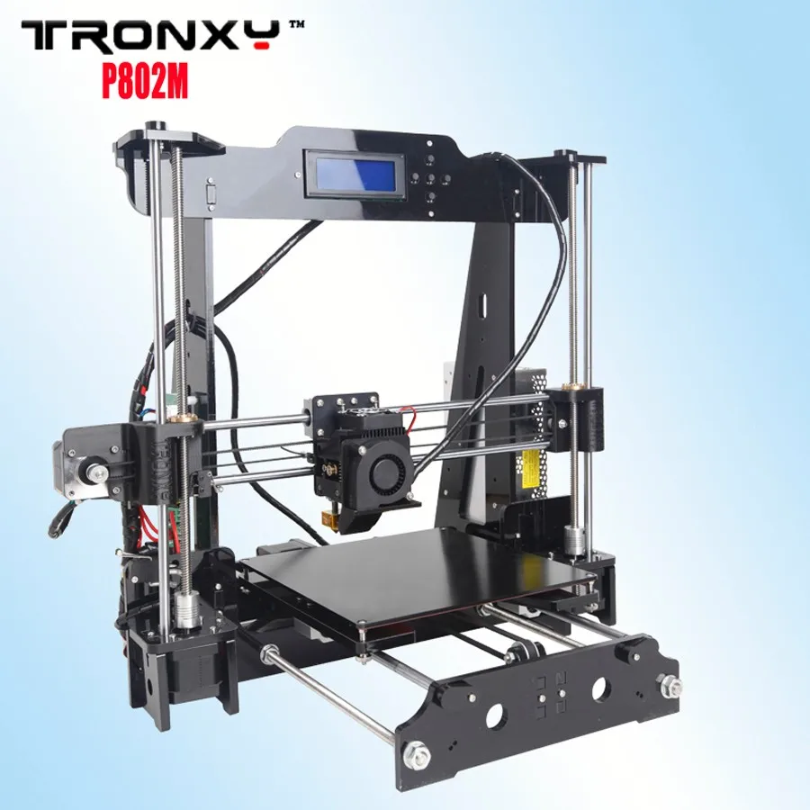 Tronxy Улучшенное Качество Высокая точность Reprap 3D принтер DIY kit P802M максимальный размер печати 220*220*240 мм