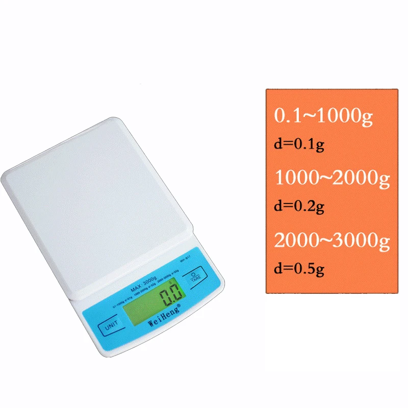 

1Pcs 3kg/0.1g Ultra-thin Digital Scale 3 Style High Precision Mini Pocket Scale Weighing Jewelry Scales for Kitchen Baking