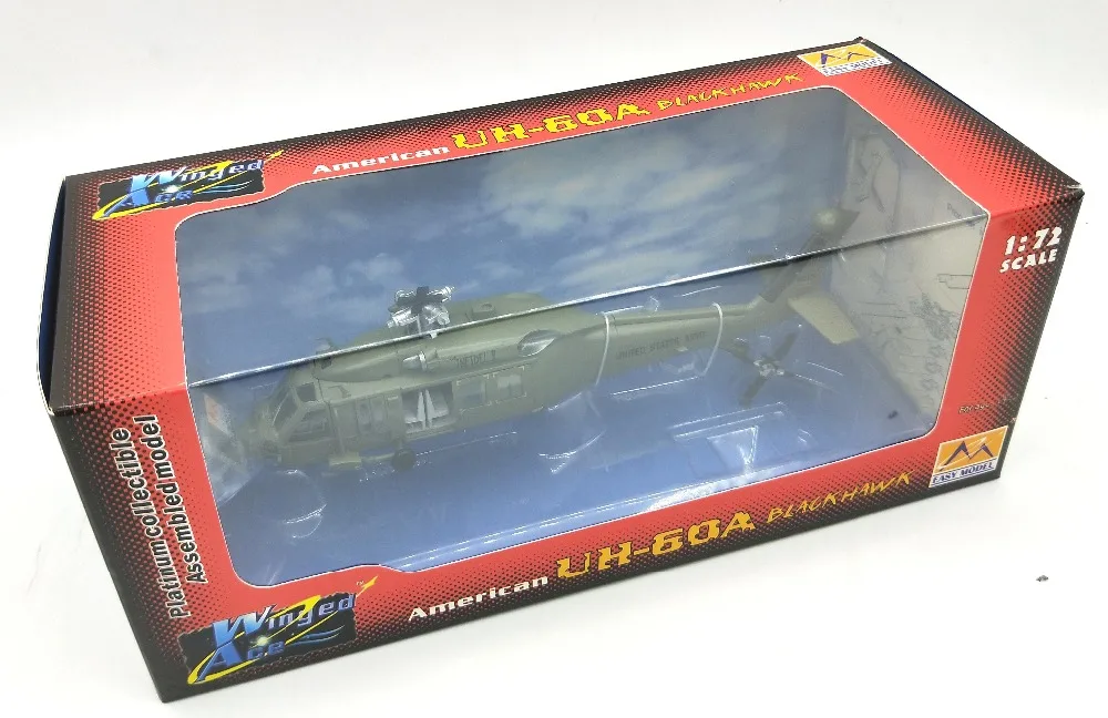 1:72 Американская модель вертолета черный ястреб 37017 Коллекционная