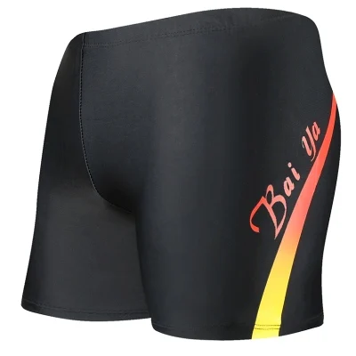 

New Men's Swimwear High Quality Men Swimming Trunks Low Waist Swimsuit For Men Boxer Briefs Beach Short Pants