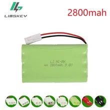 9,6 в 2800 мАч Ni-MH аккумулятор для RC дистанционного управления Controul игрушки автомобиль игрушка лодка игрушки пистолет Танк 8* AA 9,6 в батарея Группа