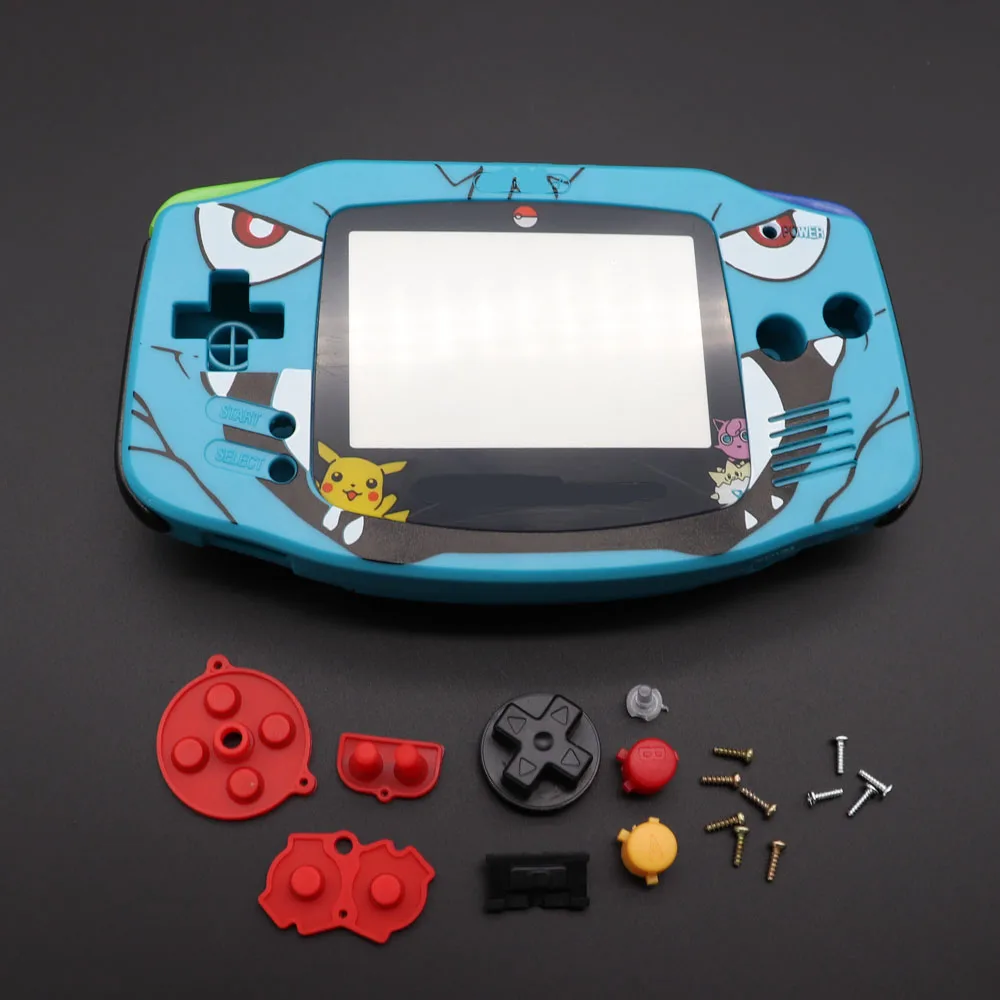 Ting Dong DIY Полный комплект корпуса чехол с проводящими резиновыми кнопками для GameBoy