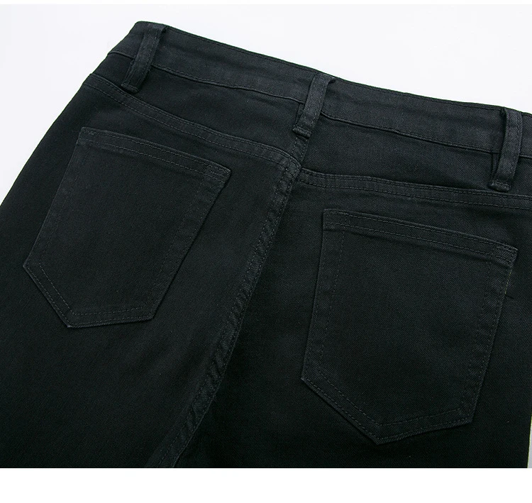 KSTUN, летние женские джинсы, черные, с высокой талией, тянущиеся, тонкие, облегающие, узкие, брюки-карандаши, длинные брюки для женщин размера плюс 36