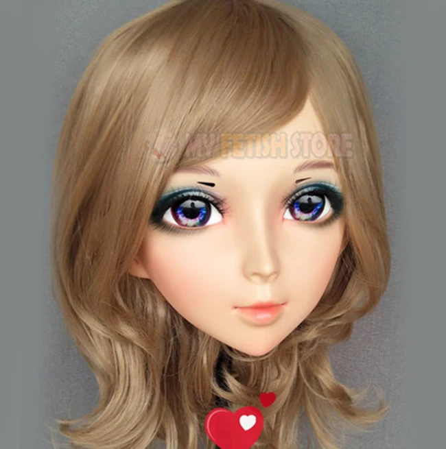 (Ying 05) Женская милая полимерная полуголовная маска кигуруми с глазками BJD Косплей