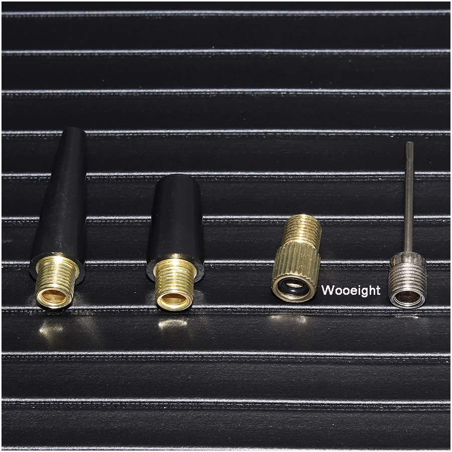 Wooeight 4PcsSet Auto Car Metal Tyre Wheel Tire Air Hose Needles Chuck Inflator Pump Valve Clip Clamp Connector For Ball Tyre Kit (1)
