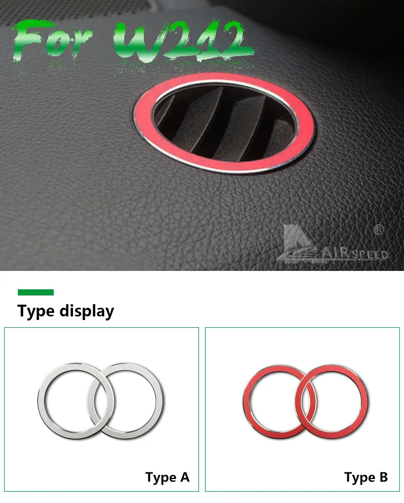 for Mercedes Benz E Class W212 Car Dashboard Air Conditioning Frame Air Vents Outlet Trim Interior Car Accessories  (1)