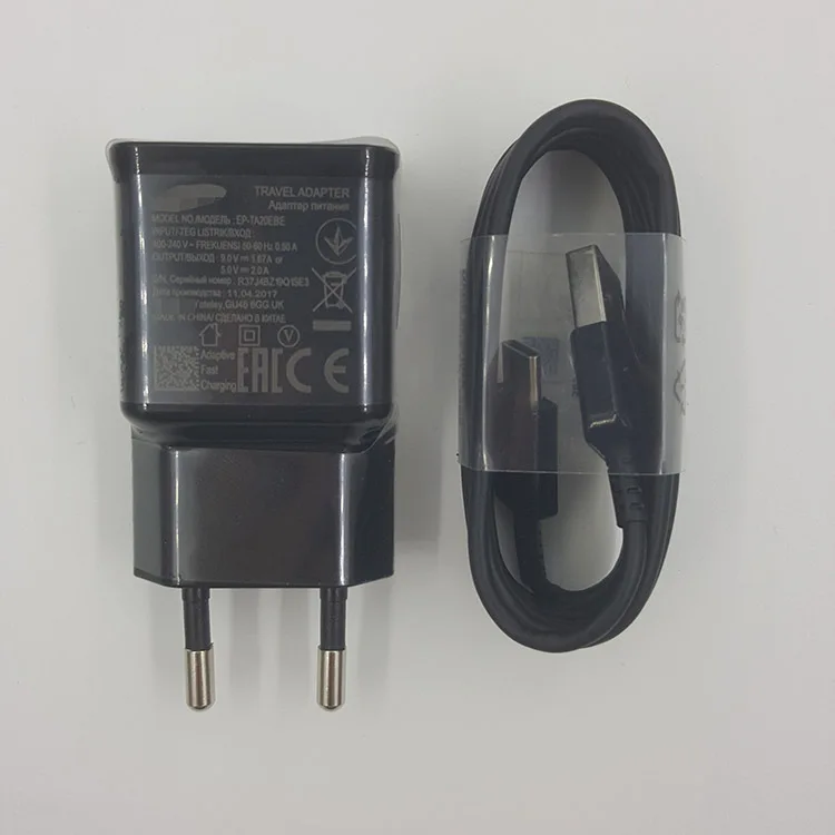 9V 1.67A Fast Charging Adaptive Charger EU plug+Type-C Cable with package For Samsung Galaxy S8 S9