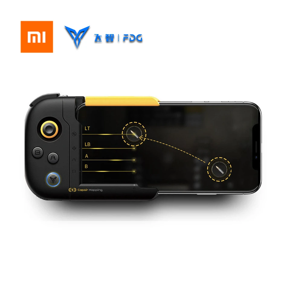 Goede Xiaomi Flydigi WESP Een Hand Gamepad Joystick iOS Versie Fysieke Verbinding voor PUBG Mobiele amp; Arena Of Valor voor iphone